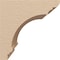 Ekena Millwork 8"W x 8"D x 8"H Wide Hughes Rough Cedar Woodgrain TimberThane Corbel, Primed Tan CORUR08X08X08HUGRCPR - alternate 5